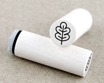 Mini Rubber Stamp Oak Leaf