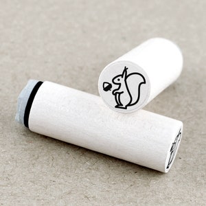 Mini Rubber Stamp Squirrel