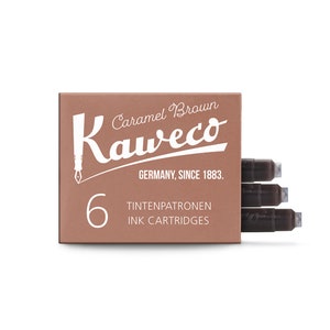 Kaweco インク カートリッジ キャラメル ブラウン 6 個パック