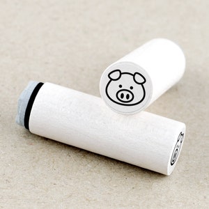 Mini Rubber Stamp Pig