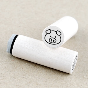 Mini Rubber Stamp Pig