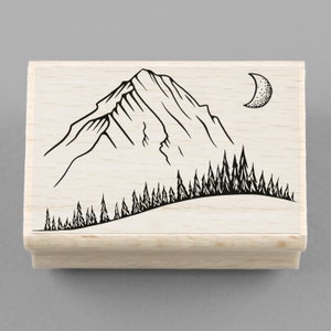 Rubber Stamp Landscape 50 x 35 mm