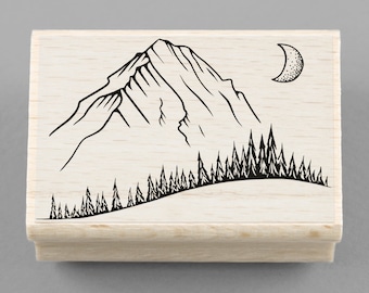 Rubber Stamp Landscape 50 x 35 mm