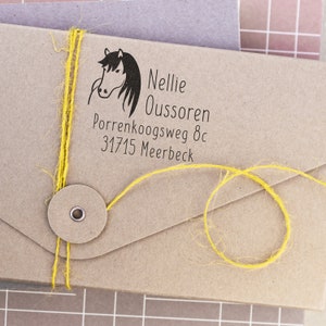 Small Address Stamp Horses Up To 4 Lines