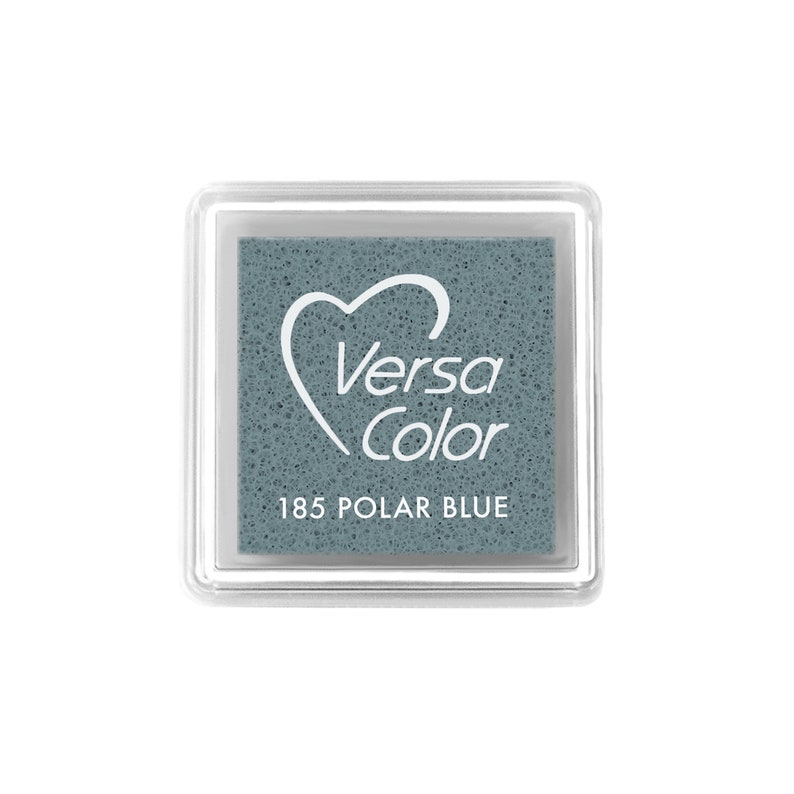 Ink Pad Grey Black and White Shades VersaColor Small 185 Polar Blue