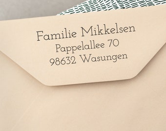 Text Stamp With Address In Different Sizes Design 36