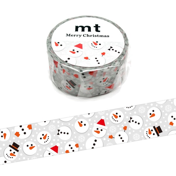 mt Masking Tape Bonhomme de neige à pois