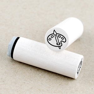 Kleurenpalet met mini-stempels