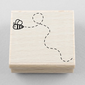 Rubber Stamp Bee 55 x 50 mm