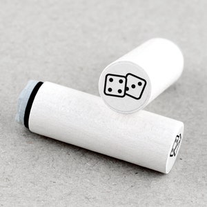 Ministempel Würfel Vier Drei