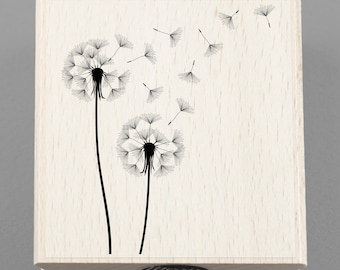 Rubber Stamp Dandelion 60 x 70 mm