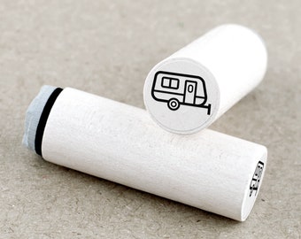 Ministempel Wohnwagen Camping Anhänger