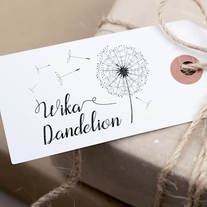 Large Name Stamp Dandelion Wika x First Name And Surname