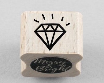 Rubber Stamp Diamond 15 x 15 mm
