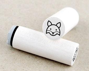 Mini Rubber Stamp Fox