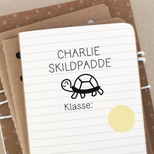 Kleiner Schul-Stempel Schildkröte 35 x 35 mm