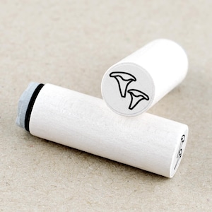 Mini Rubber Stamp Chanterelles