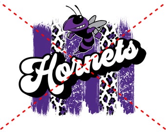 Retro Hornets Sublimation Design | Hornets | Sports | Sublimation PNG | Digital Download | Printable Artwork