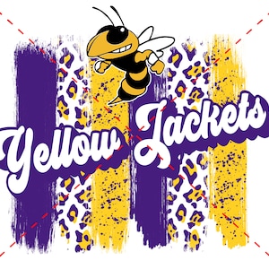 Yellow Jackets Sublimation Design | Yellow Jackets | Sports | Sublimation PNG | Digital Download | Printable Artwork