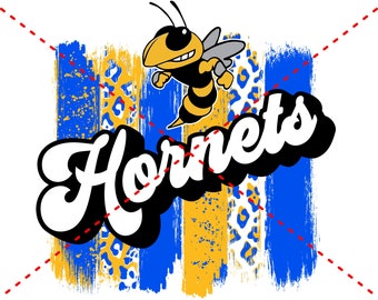 Retro Hornets Sublimation Design | Hornets | Sports | Sublimation PNG | Digital Download | Printable Artwork
