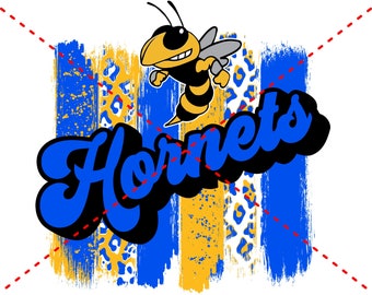 Retro Hornets Sublimation Design | Hornets | Sports | Sublimation PNG | Digital Download | Printable Artwork