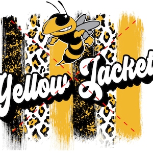 Yellow Jackets Sublimation Design | Yellow Jackets | Sports | Sublimation PNG | Digital Download | Printable Artwork