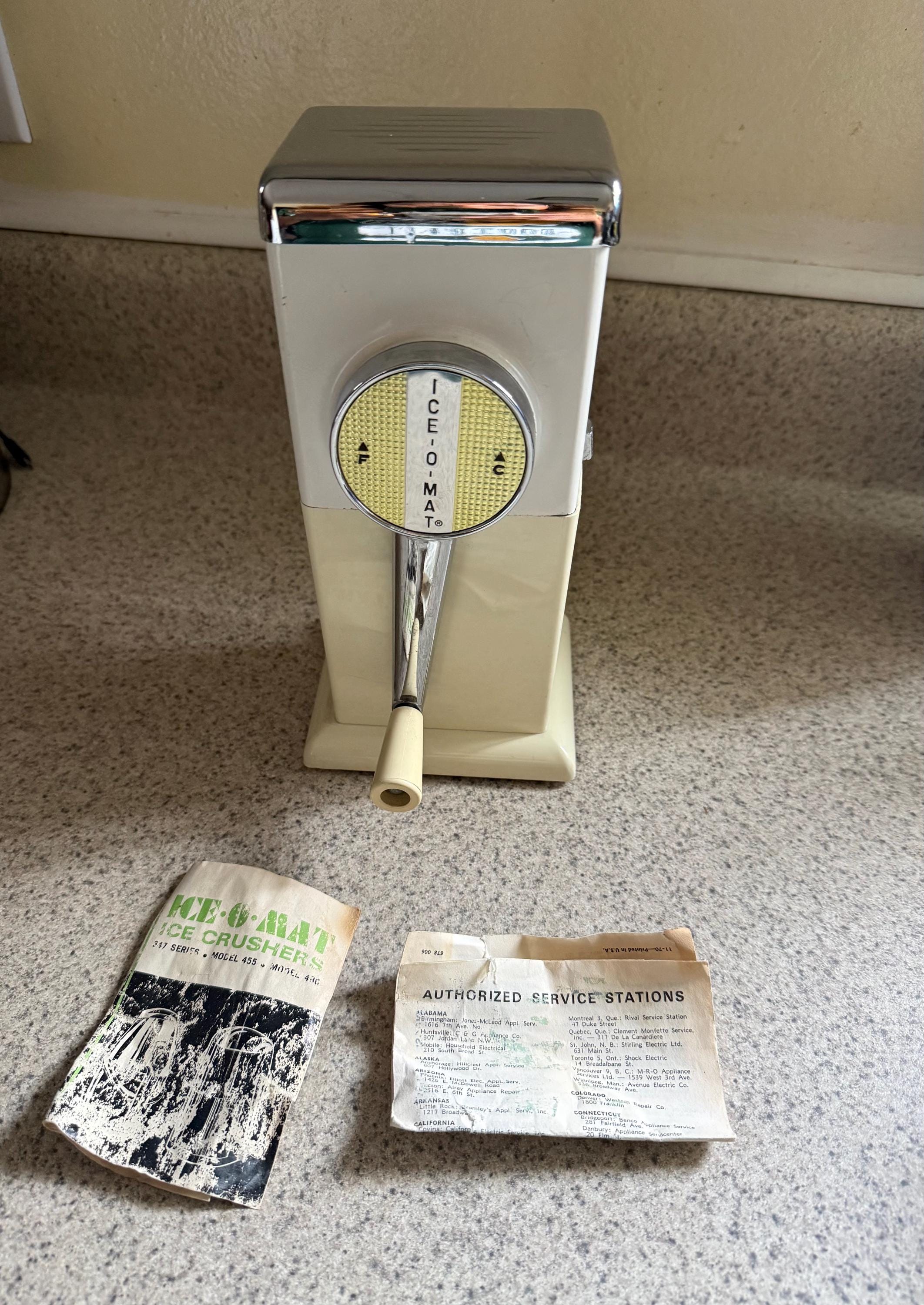 1950s Ice Crusher - Etsy