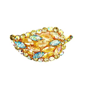 超希少！JULIANA ギブレ　ヴィンテージ ブローチ9285 Large Verified Juliana Rhinestone Crystal Brooch, Delizza