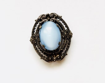 French Antique Dress Clip Signed A-F PARIS FRANCE