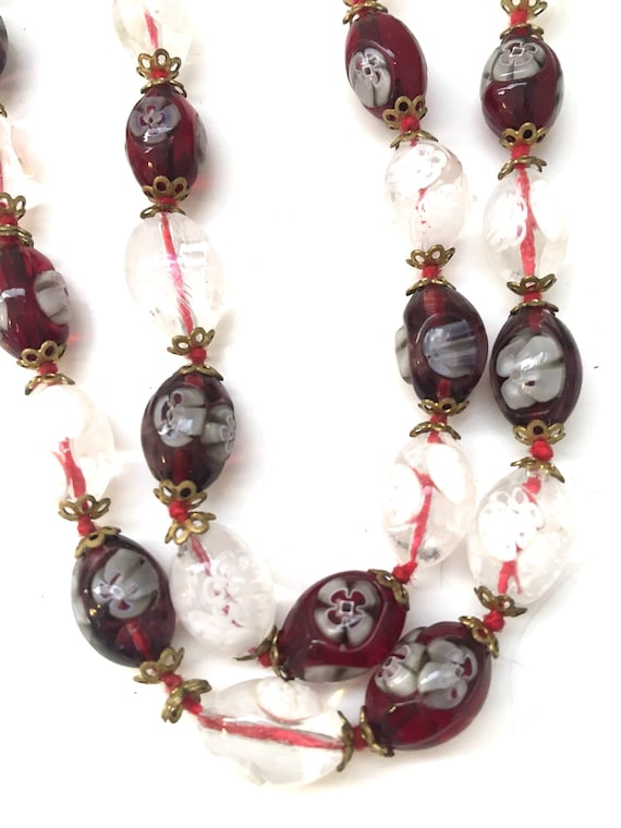 Venetian Murano Millefiori Bead Necklace