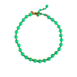 Miriam Haskell Jade Glass Necklace