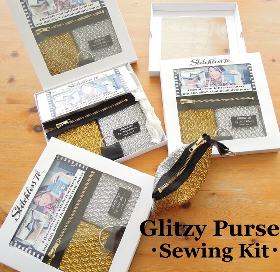 Items similar to Sewing Kit to make a Metallic, Glitzy Purse on Etsy
