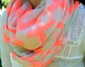 Mackenzie Street Neon Cross Scarf - Neon Pink