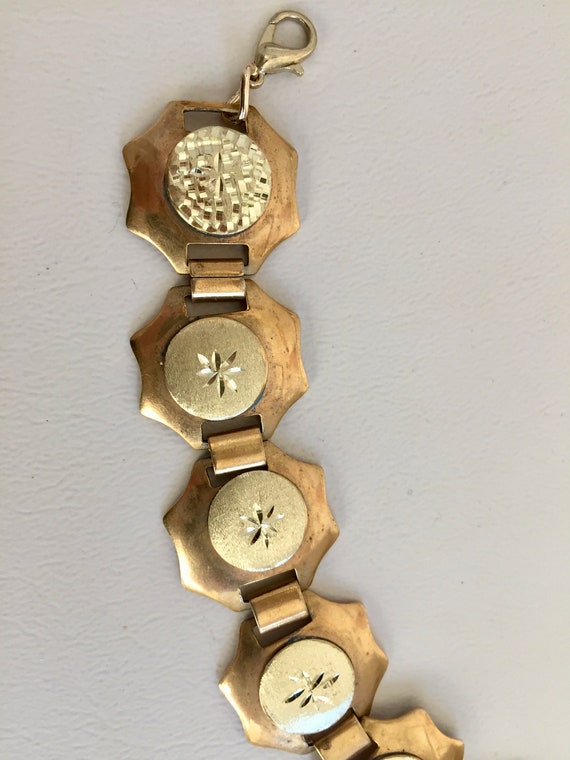 Gold Bracelet, Repurposed Bracelet, Recycled Brac… - image 4