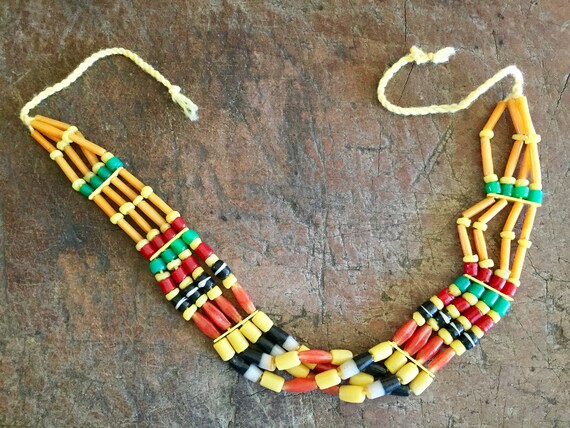 Beaded Necklace, Bib Necklace, Colorful Necklace,… - image 4