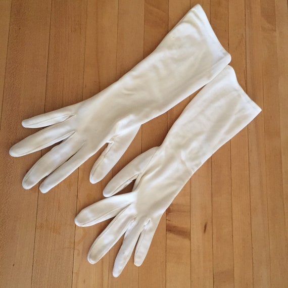 Long Evening Gloves, Long White Evening Gloves, V… - image 8
