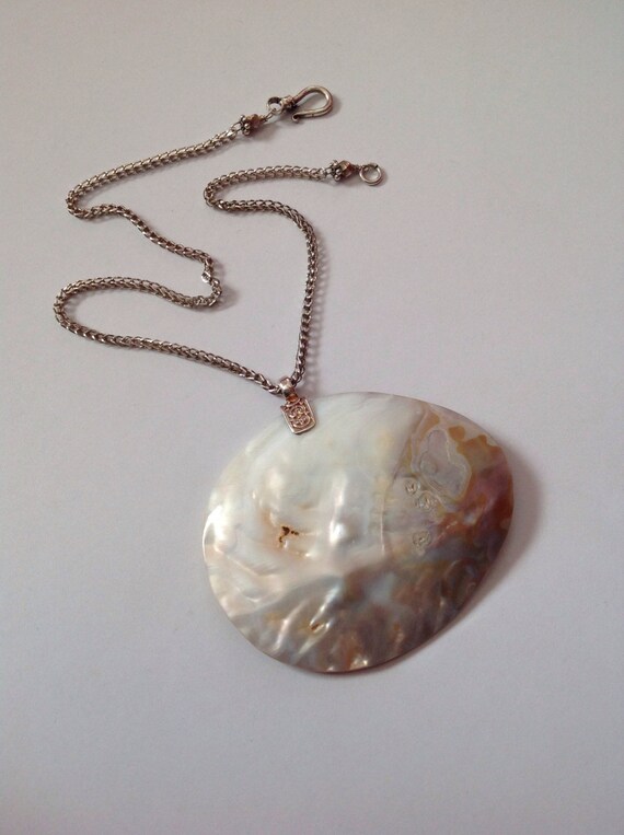 Blistered Pearl Pendant, Very Large, Shell, Pearl… - image 9