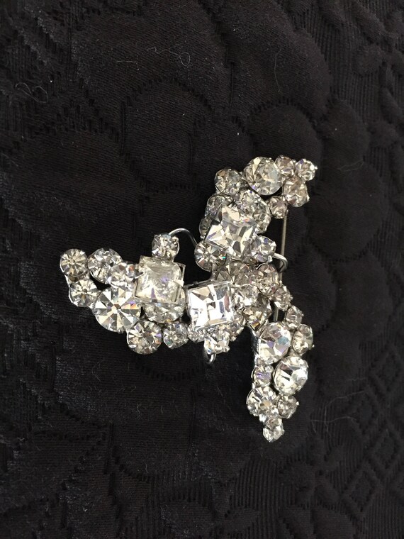 Rhinestone Brooch, Vintage Rhinestone Brooch, Pin… - image 8