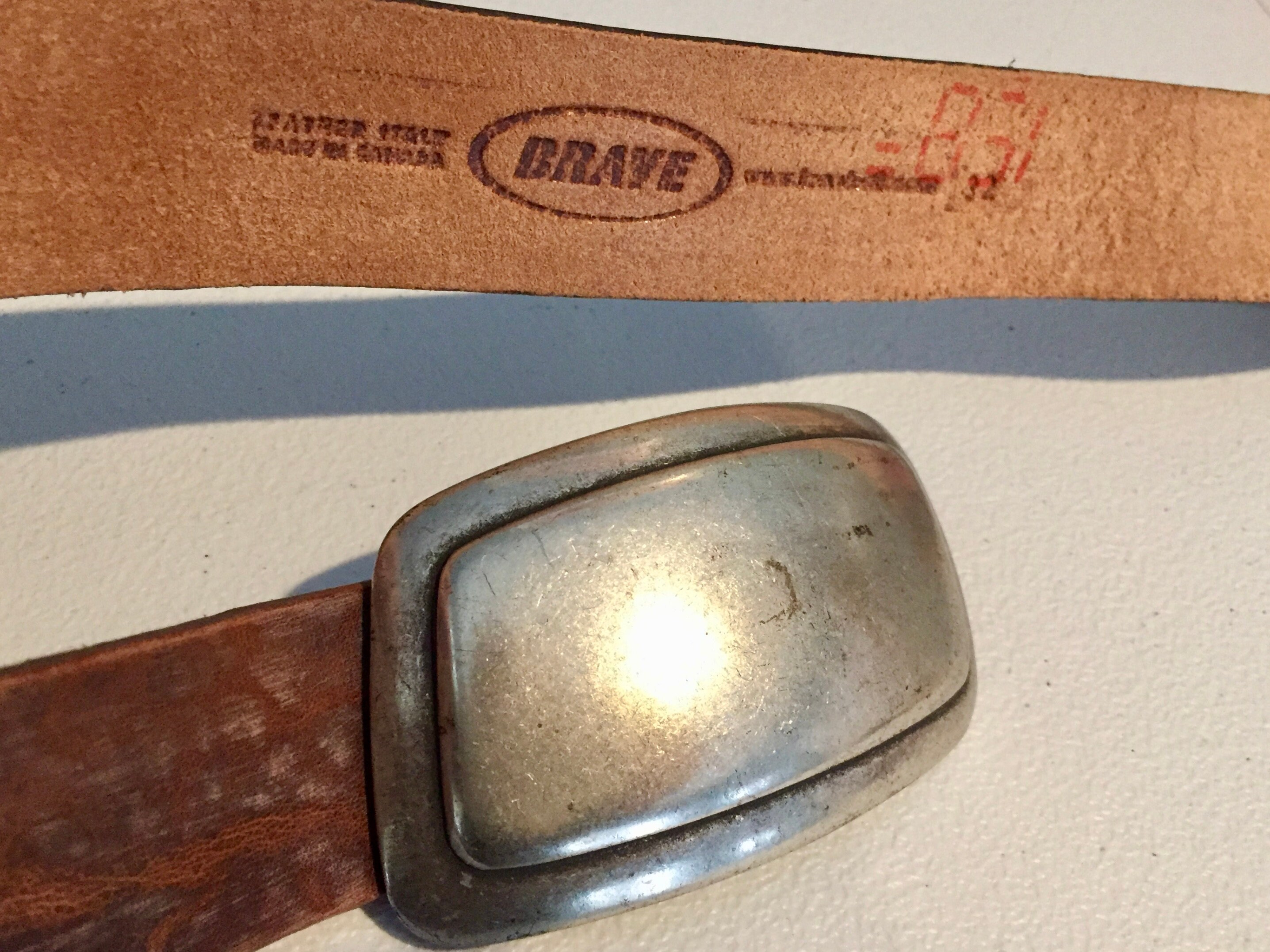 Genuine Leather Belt Brown Leather Belt 