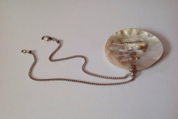 Blistered Pearl Pendant, Very Large, Shell, Pearl… - image 7