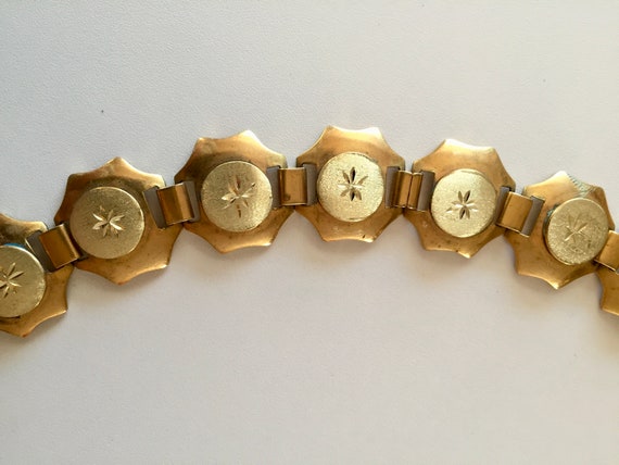 Gold Bracelet, Repurposed Bracelet, Recycled Brac… - image 2