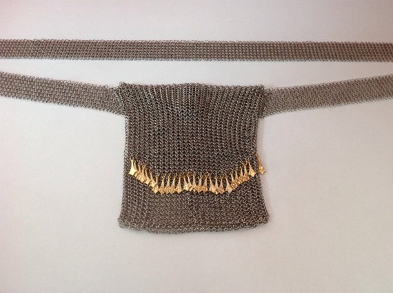 Fanny Pack, Chainmaille Bag, Silver Fanny Pack