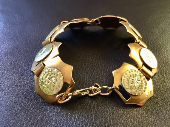 Gold Bracelet, Repurposed Bracelet, Recycled Brac… - image 10