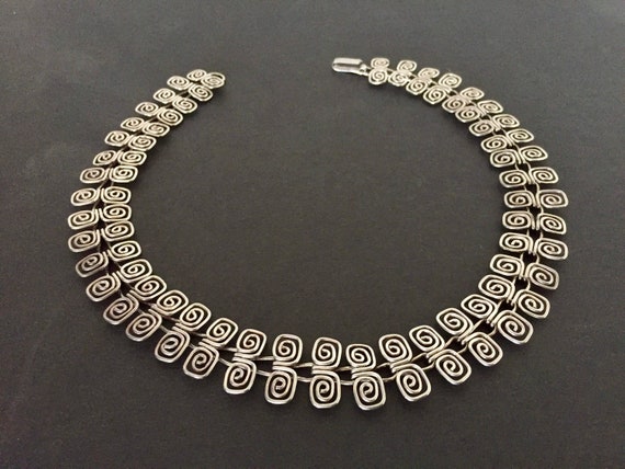 Sterling Necklaces, Handmade Necklaces, Spiral Nec