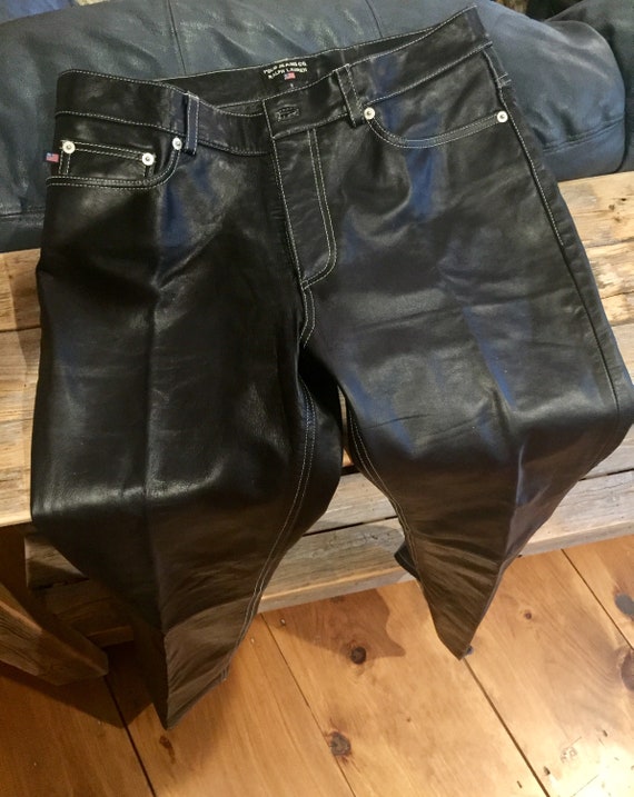 Leather Pants, Black Leather Pants, Ralph Lauren L