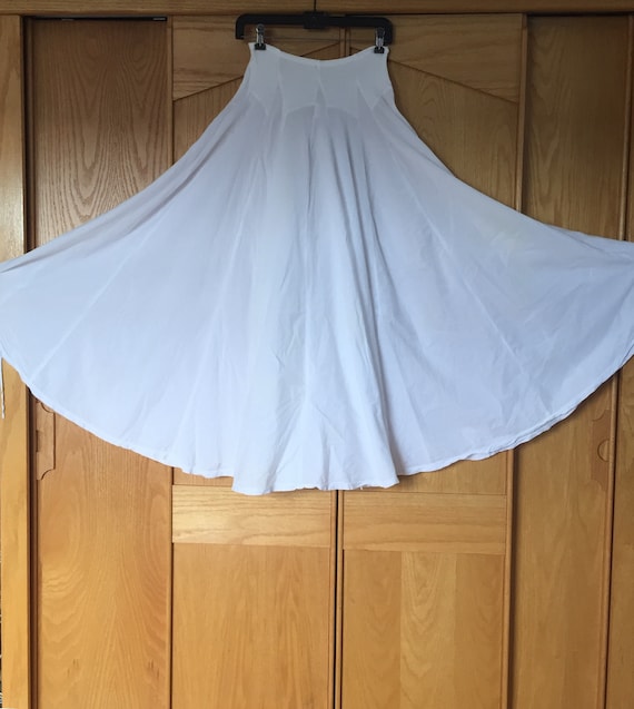 White Cotton Skirt, Flowy Skirts, Handsewn Cotton