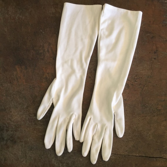 Long Evening Gloves, Long White Evening Gloves, V… - image 5