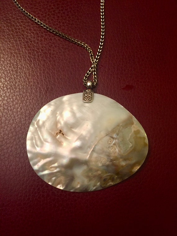 Blistered Pearl Pendant, Very Large, Shell, Pearl… - image 10