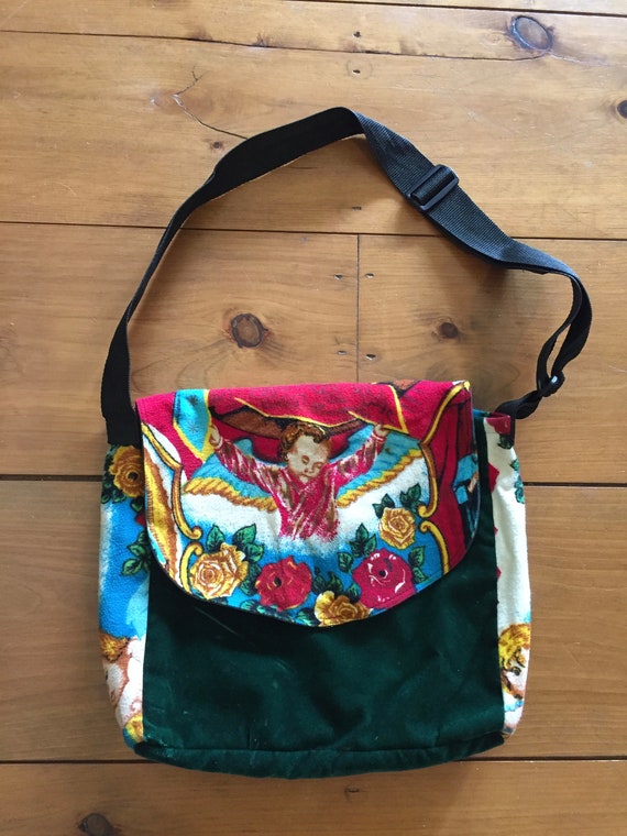 Crossbody Bag, Mexican Art Handbag, Angel Crossbo… - image 5