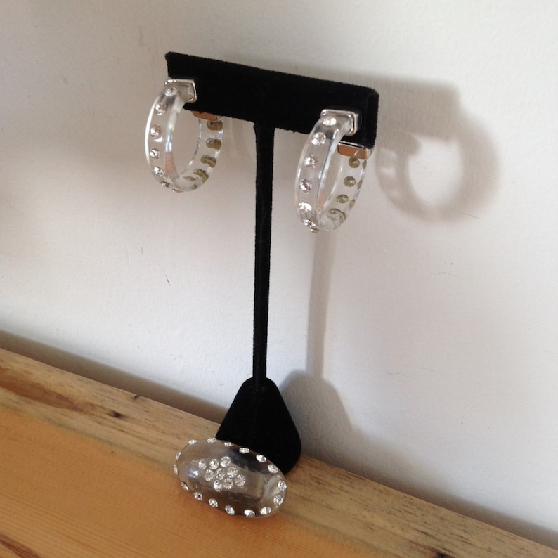 Hoop Earrings and Brooch